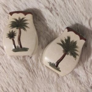 Palm Tree Salt & Pepper Shakers